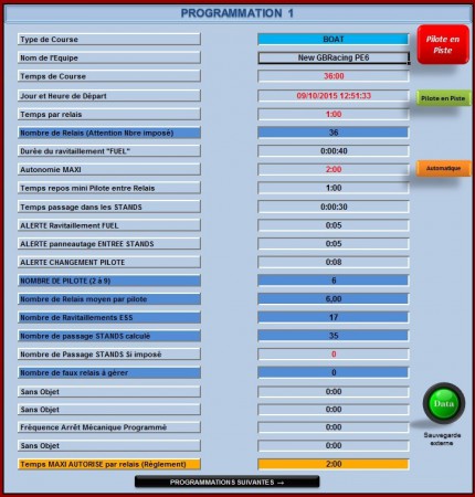 GB Racing - Programmation1